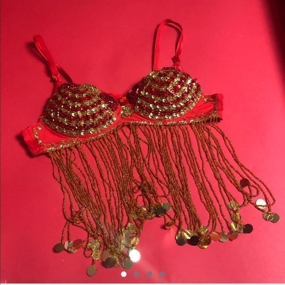 Red and gold belly dancer bra ❤️💛​​​​​​​​​​​​​​​​​​​​​​​​​​​